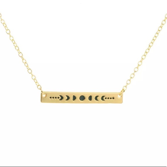 Moon Phase Necklace - Silver or Gold Toned - Picture 4 of 7